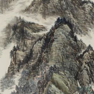 《秋山清泉》