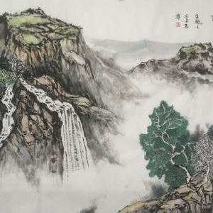 李建博作品《溪山清远》