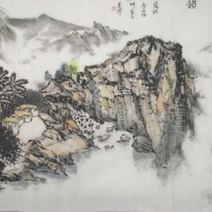 李建博作品《溪山清韵》