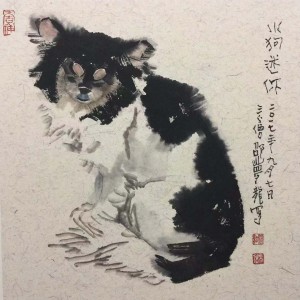 邵梦龙 画狗