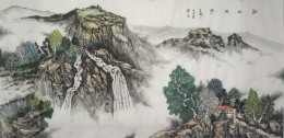 李建博作品《溪山清远》